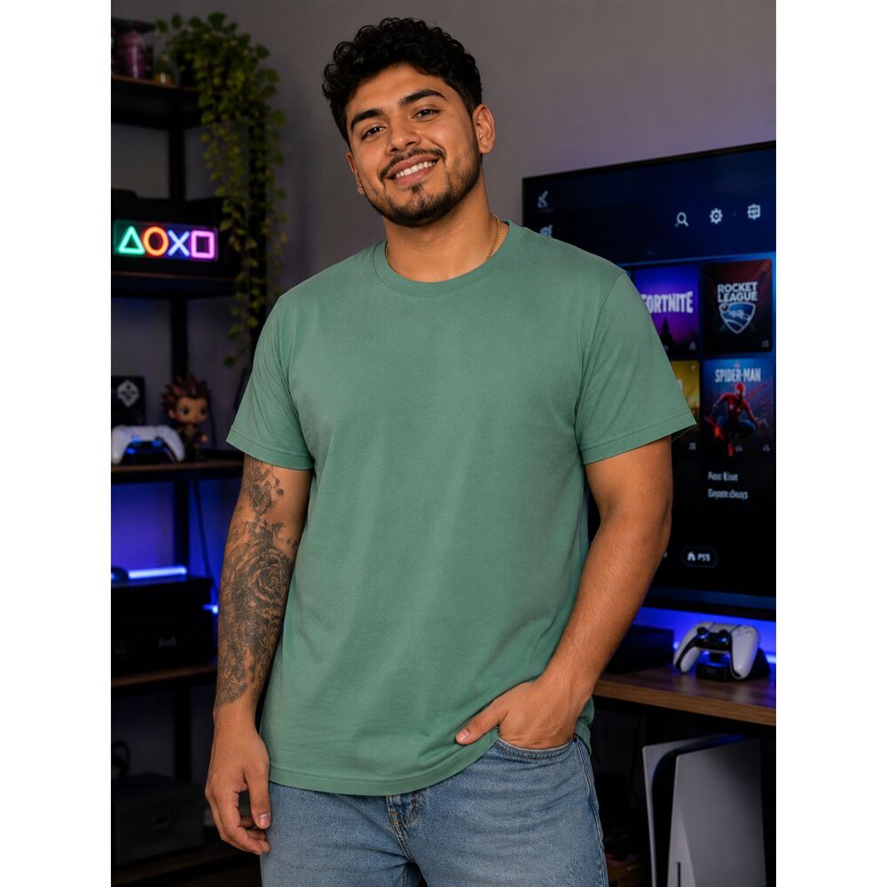 Member's Mark Crewneck Tee Sage Green Medium